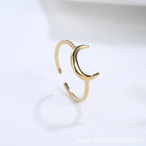 Heart Shaped Metal Silver Gold Ring Jewelry